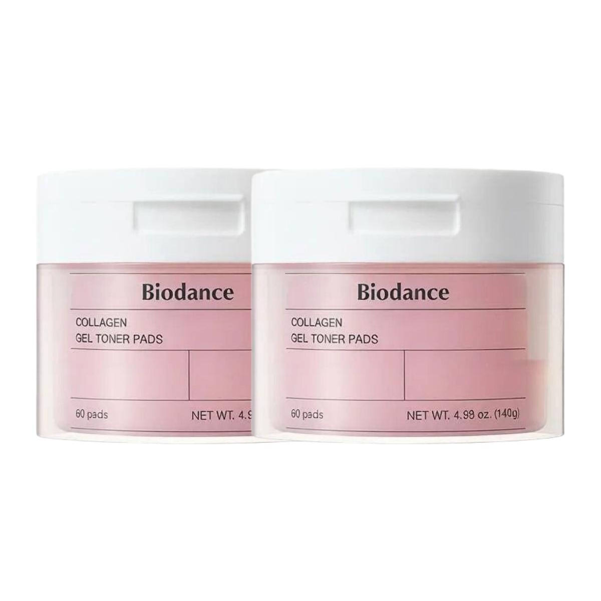 Biodance Bio Collagen Gel Toner Pad 140g 60 Sheets 2ea Set, Deep Hydration & Smooth Texture