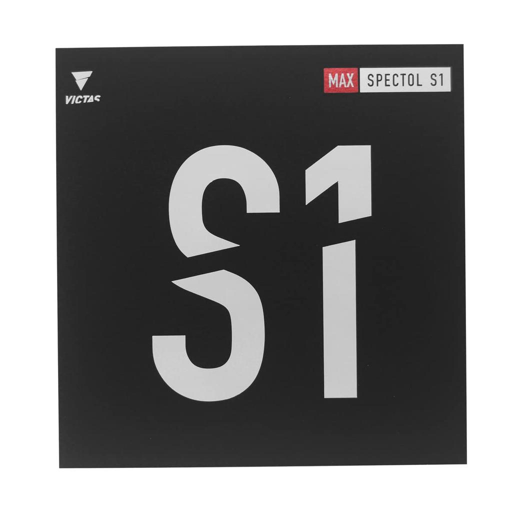VICTAS Spectrum S1 Table Tennis MAX High for Speed Rubber, Standard, Red, 210010, Elasticity,