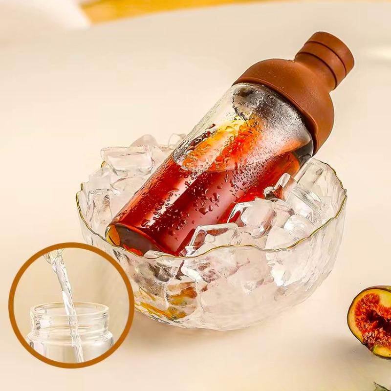 Iced Coffee Cup Glass Cup Pretty Cups for Coffee and Tea Drinkware Cute Mug Espresso Good Teaware Reusable Cold Thermal Carry