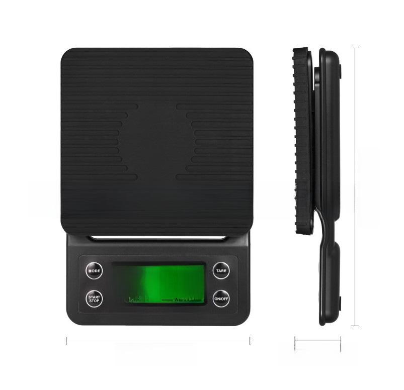 Multi-Function Digital Kitchen Scale: 5kg Capacity with 0.1g Precision for Coffee and More