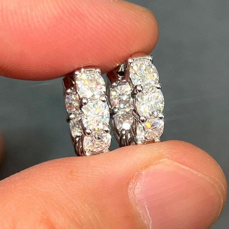 

Простые серьги для женщин, повседневные украшения в стиле кэжуал, украшения в стиле инкрустации четырьмя крапанами.