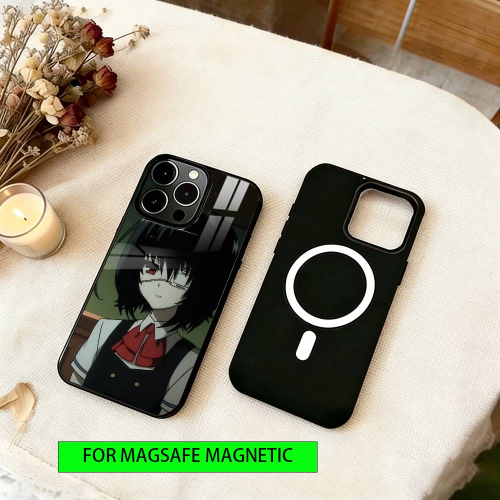 Misaki Mei Phone Case For iPhone17,16,15,14,13,12,11 Plus,Pro Magnetic For Magsafe Wireless Charging