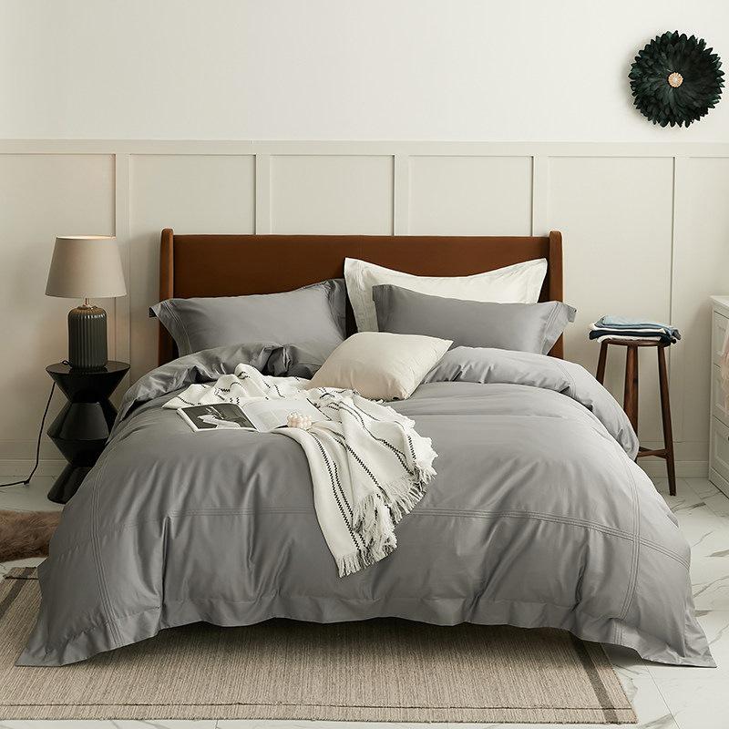 100S Sateen Long-Staple Cotton Wedding Red Duvet Cover Set - Pure Cotton Bedding for Newlyweds