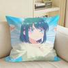 Minamo Shio Osalove Anime Art Square Sofa Pillow Cover Solid Color Living Room Home Decor Cushion Case