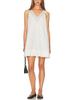 2026 European V-Neck Sleeveless Lace Patchwork Pleated Dress for Women
