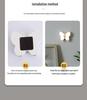 Rechargeable LED Butterfly Night Light with Body Sensor & Magnetic Attachment for Bedrooms