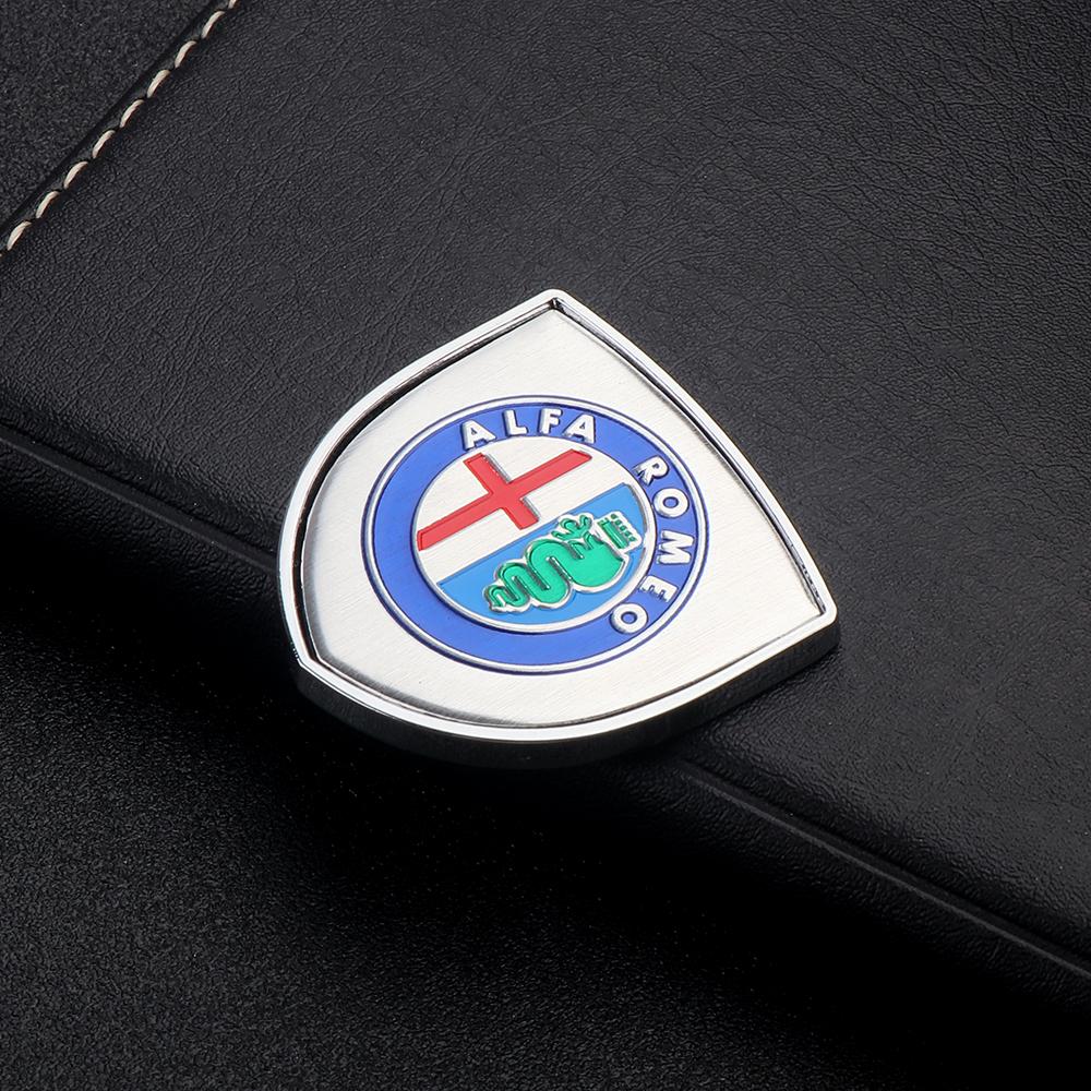 2026 Hete Sticker 3D Metaal Chroom Auto Carrosserie Decor Custom Stickers Badge Labeling Voor Alfa Romeo Giulietta Giulia GT Mito Brera F1