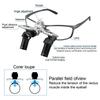 4X/5X6X Dental 48° Ergo Loupes Working Distance 350-450mm Surgical Head Mounted Loupes, 5W LED Headlamp Adjustable Optical Loupes