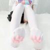 1 Pair 3D Cat Paw Meat Pad Knee High Socks, Home Floor Socks,Creative Funny Socks For Girls