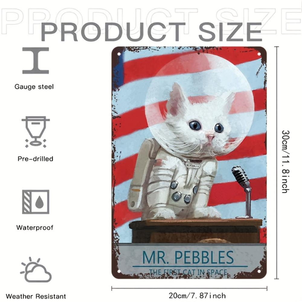 Room Decor F-Fallout Mr. Pebbles Vintage Metal Tin Sign, Aluminum Wall Art, Retro Home Decor for Bedroom, Garage, Man Cave, Bar