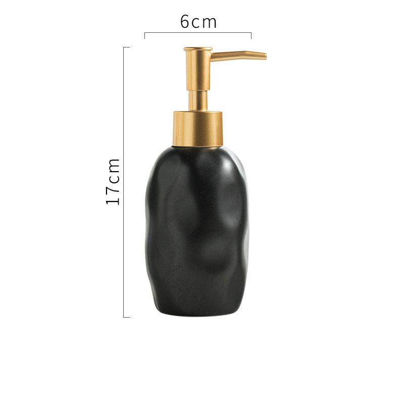 European Ceramic Lotion Bottle Matte Soap Liquid Container Home Hotel Irregular Shampoo Makeup Remover Water Storage Bottle New