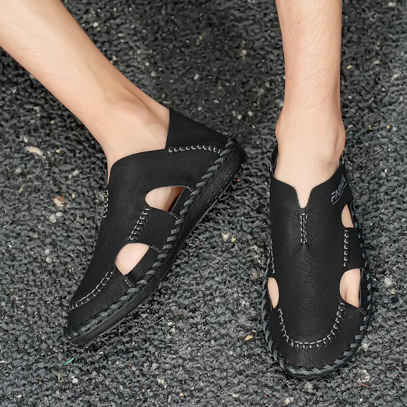 Модная кожаная мужская обувь — фото 7