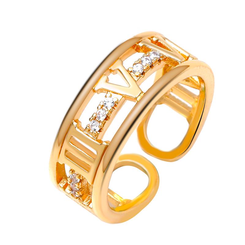 Trendy Diamond Butterfly Heart Open Ring - Unique Musical Note Design for Couples