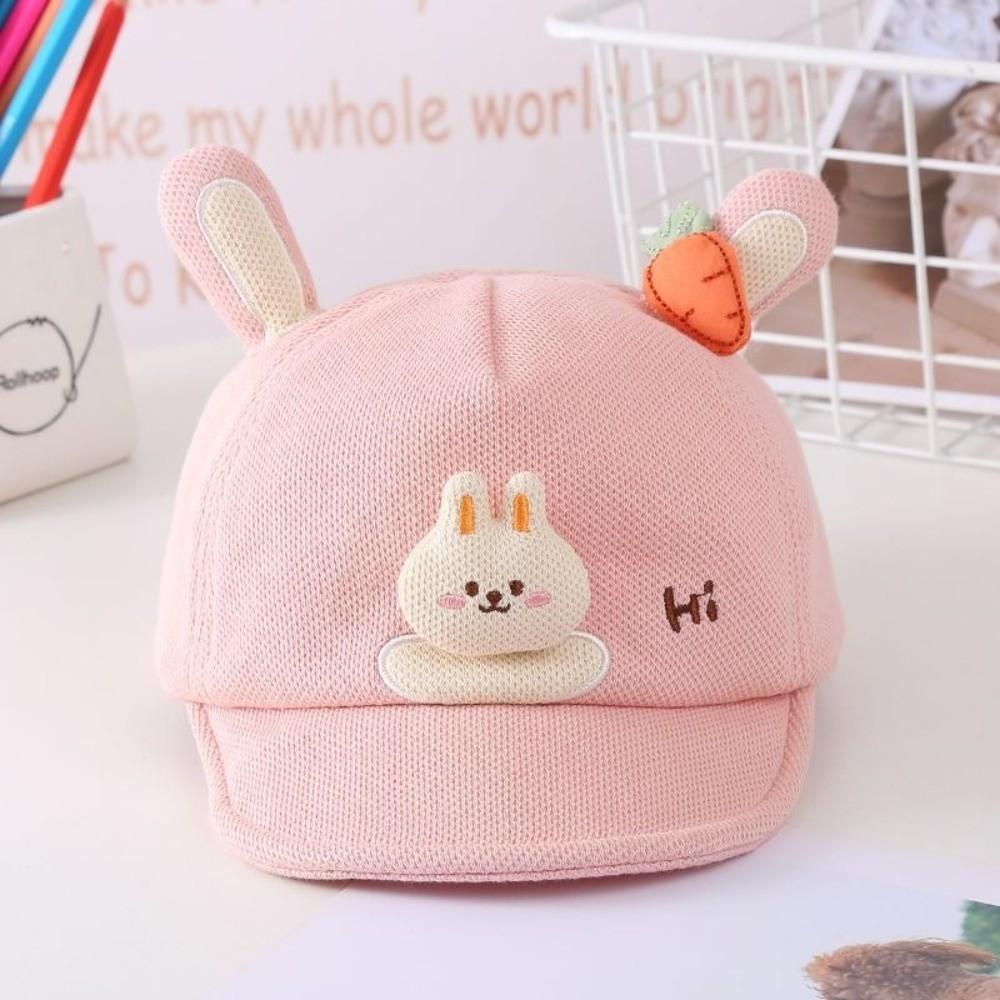Cartoon Rabbit Ears Cartoon Peaked Hat Soft Brim Sunshade Visors Baby Baseball Cap Boys Girls Kids