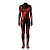 Unisex félelmetes body overall fekete-piros mintával - Magas rugalmasságú anyag Halloweeni Party jelmezhez
