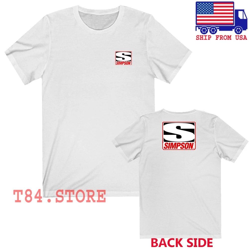 Simpson Racing Men s White Size S-5XL S