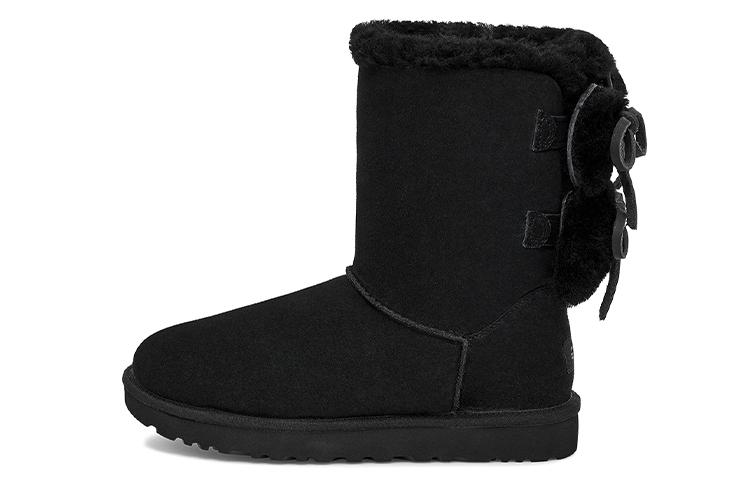 UGG Classic Double Bow Short  Black  Women s 1127131-BLK 36