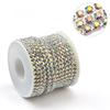 SS6 - SS16 Glitter Sew - On Rhinestone Cup Chain Crystal Cup Chain Rhinestone Trimming for Decoration