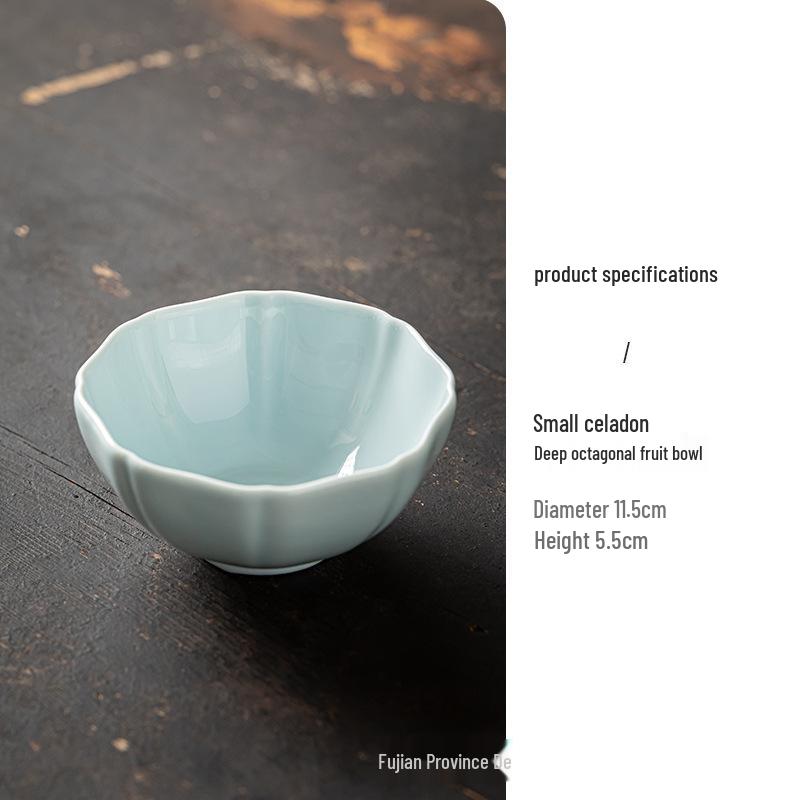 High-Footed Ceramic Plate: Dim Sum, Fruit, Tea Pastry & Dessert Display