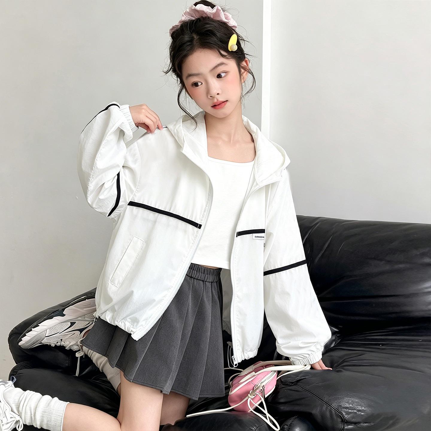 Girls Trendy Summer 2026 Breathable Sun Protection Jacket: Lightweight, Loose, and Stylish 150