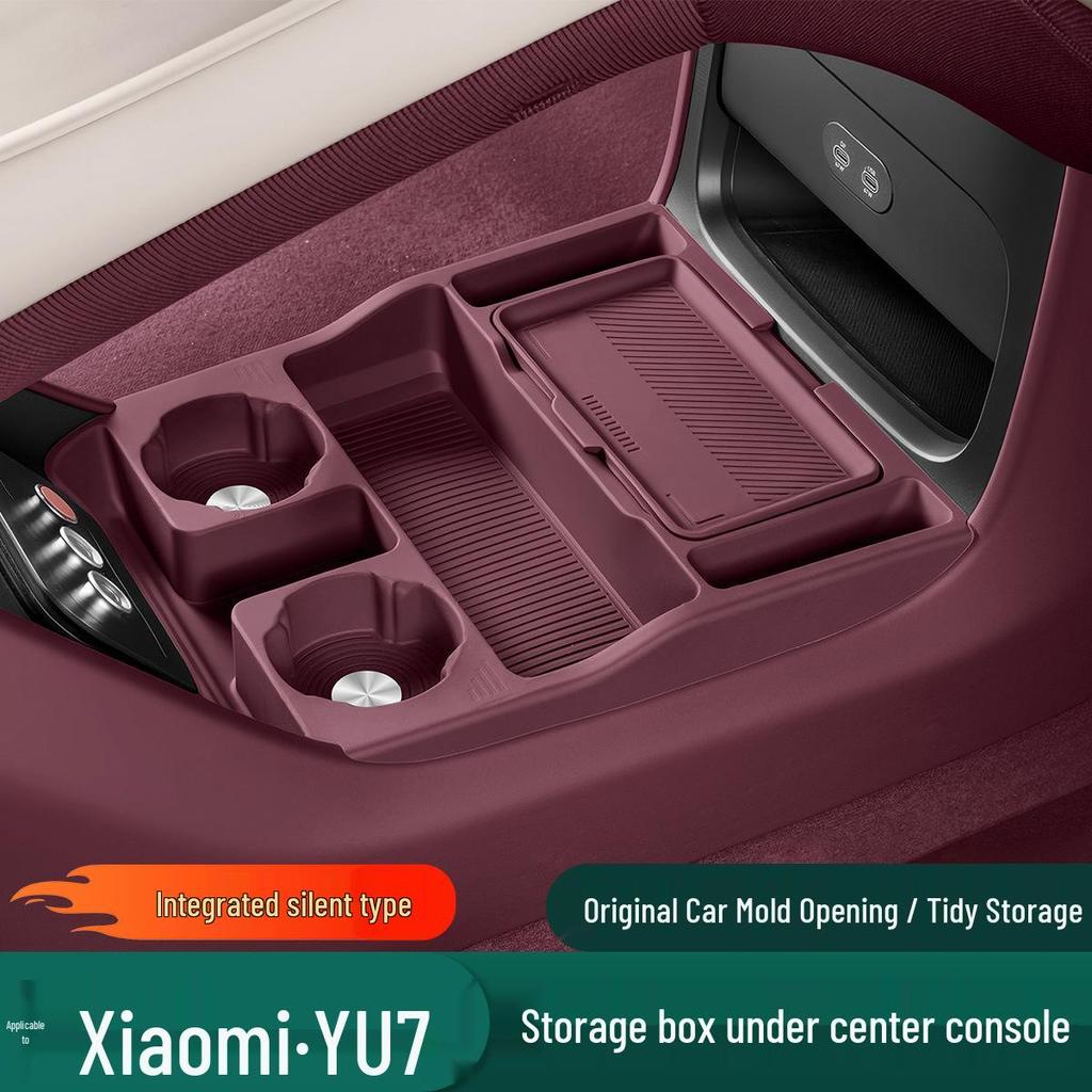 Anti-Slip Console & Cup Holder Mat for Xiaomi YU7 - Interior Upgrade & Protection