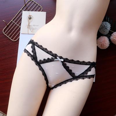 Breathable Underwear Ice Silk Quick Dry Seamless Jacquard Sexy Panties for Women Low-rise Briefs for Women