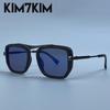 Steampunk Square Sunglasses Men 2026 Luxury Designer Oversized Black Gold Metal Frame Vintage Driving Sun Glasses Punk Eyewear