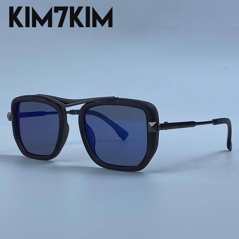 Steampunk Square Sunglasses Men 2026 Luxury Designer Oversized Black Gold Metal Frame Vintage Driving Sun Glasses Punk Eyewear