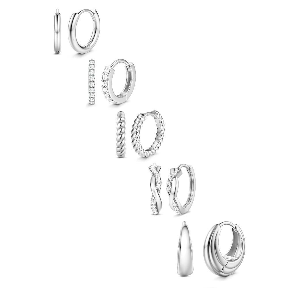 Bobisty 14K Gold Plated Hoop Earrings for Women Hypoallergenic Earring Non Tarnish Trendy Earrings Sets for Multiple Piercing