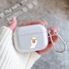 Cartoon Doubt Duck Silicone Case for Apple Airpods 2 1 Earphone Cases With Hook For Airpod Pro 3 Pro2 Clear Protective Covers