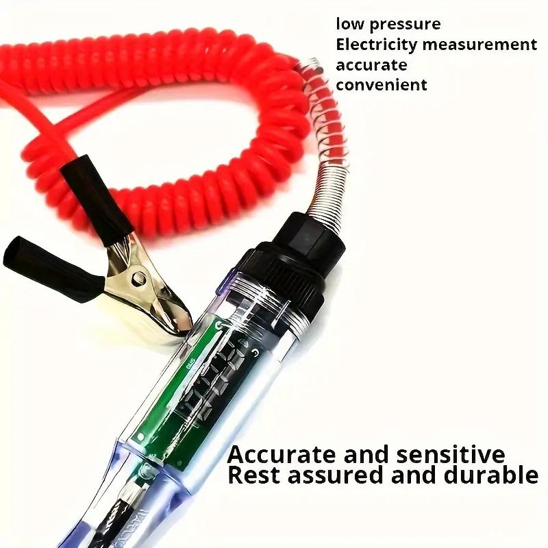 6V 12V 24V DC Auto Lkw Spannung Circuit-Tester Digital Display Lange Sonde Stift Glühbirne Automobil diagnose Werkzeuge Auto Reparatur