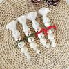 Bohemian Macrame Snowman Ornament Set, Handmade Wooden Bead Christmas Hanging Decor, 2/3/4Pcs Boho Winter Tree Decoration