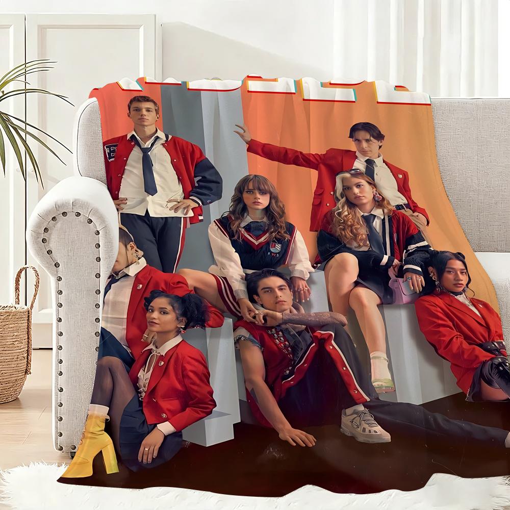 RBD rebelde album Throw Lightweight 240g Flannel Blanket Soft Skin-friendly for Summer Cooling