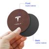 Leather Car Water Coaster Non-Slip Mat Car Bottle Holder Insert Pad For Tesla Model S Model X Model Y Cybertruck Model 3 Model Y