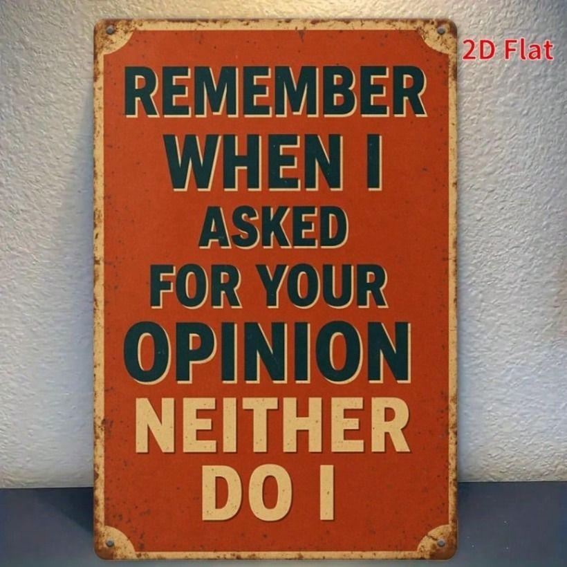 

Metal Wall Art Sign for Home Decor, Funny Vintage Poster for Bar Office Gift