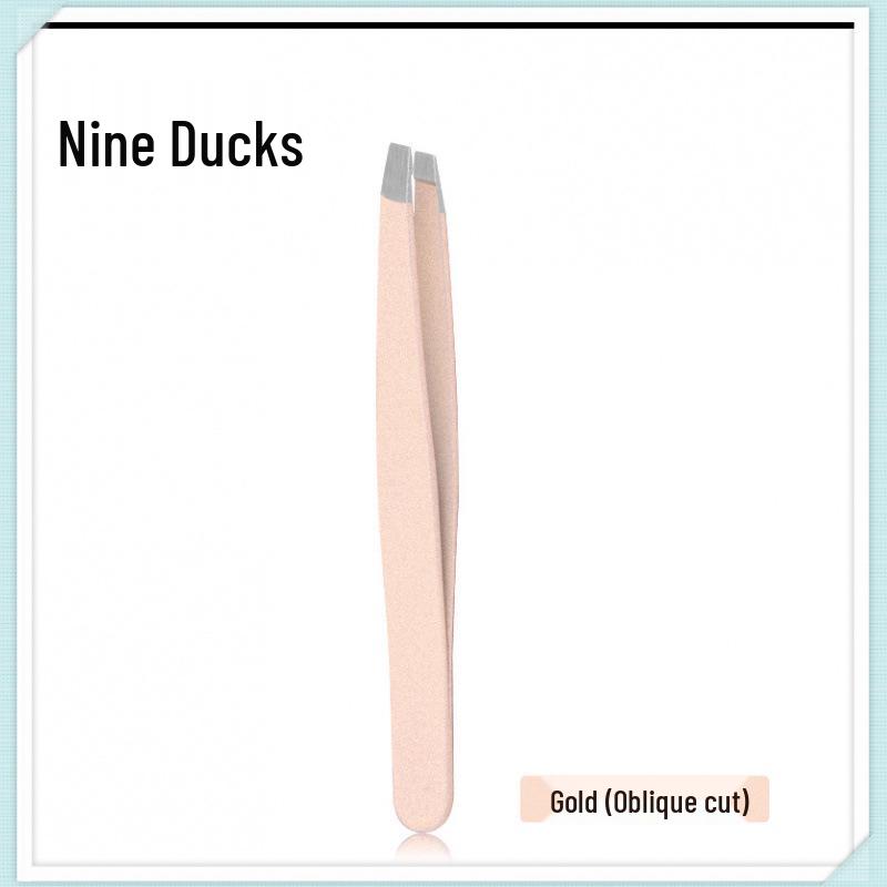 Stainless Steel Precision Tweezers for Beard, Eyebrows, False Eyelashes, and Grooming