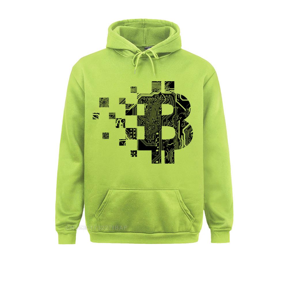 Herren Casual Pullover Bitcoin BLOCKCHAIN LEITERPLATTE Design Hoodie Bio-Baumwoll-Hoodie Erwachsene Für Herren