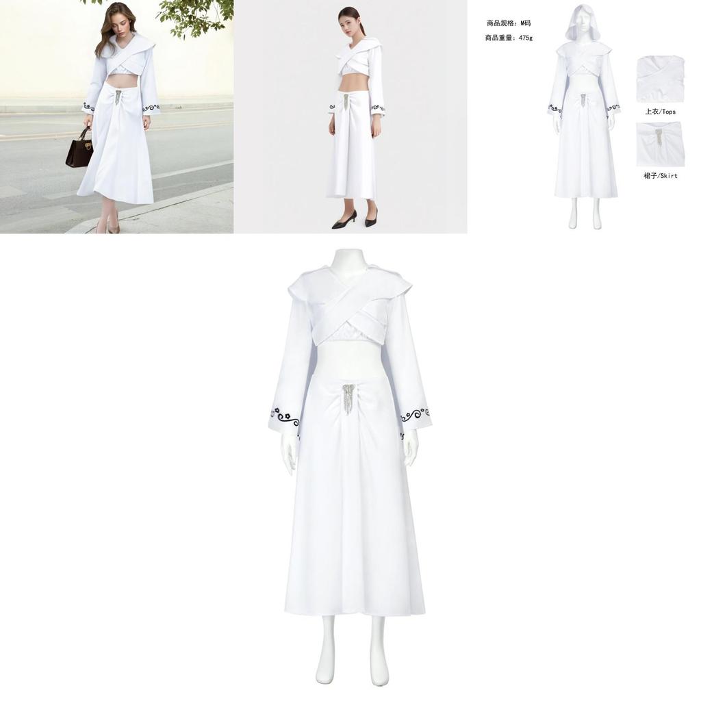 Star Wars Amida Queen Padme Cosplay Suit With Spandex Polyester For Anime And Parties