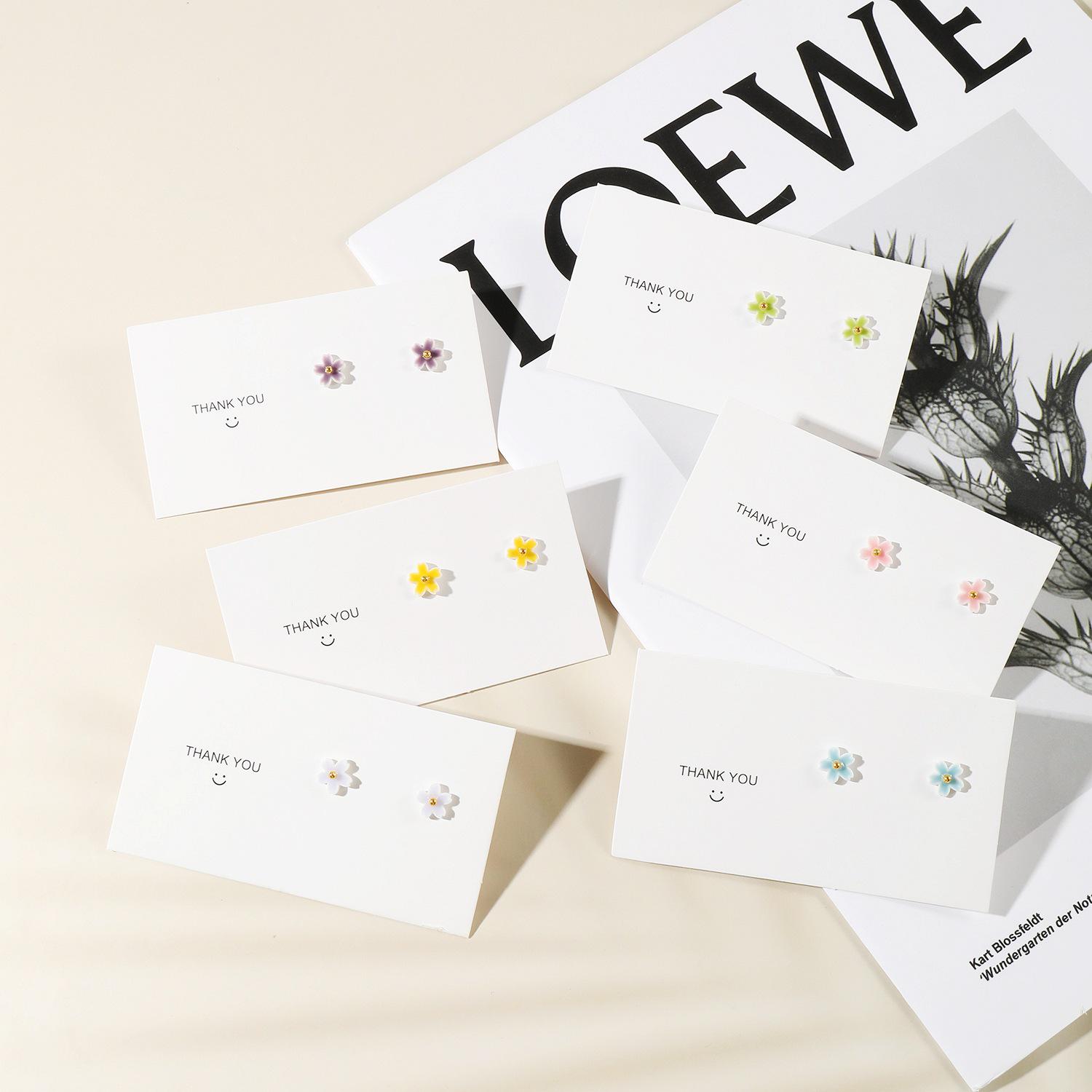 

Elegant Small Flower Ceramic Earrings – Simple, Versatile Studs