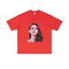 Singer Lana Del Rey Portrait Graphic TShirt Unisex Casual Cotton Loose Short Sleeve TShirt Mens Fashion Vintage Street Style