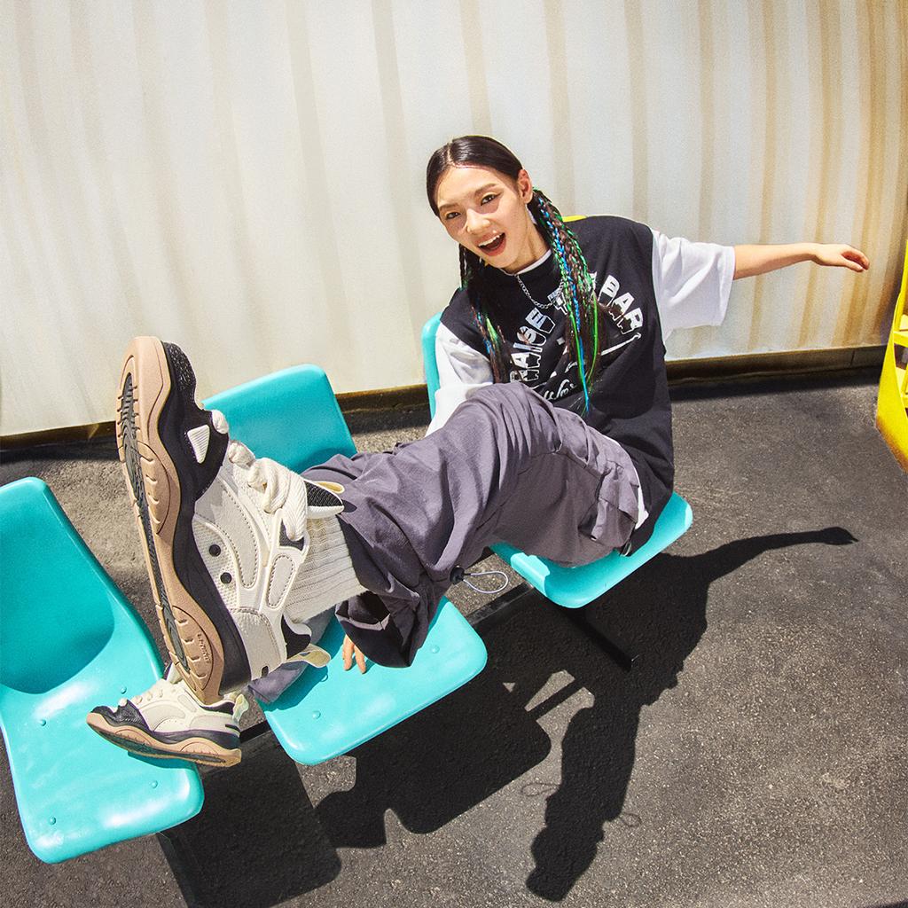 Li Ning Journey 2.0 V2 Casual Fashion Versatile Thick Sole Slimming Bread Shoes Non-Slip Shock Absorbing Height Increasing Low-Top Sneakers AGCU362-1
