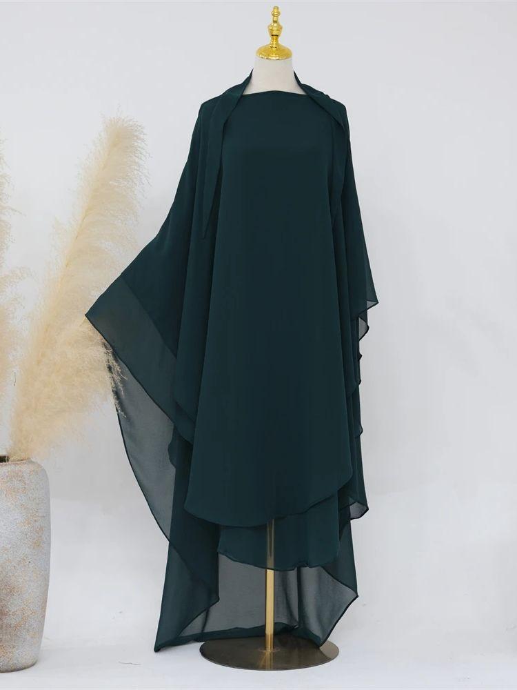 Ramadan Khimar Abaya Saudi Arabia Turkey Islam Muslim Hijab Dress Prayer Clothes Abayas for Women Kebaya Robe Femme Musulmane