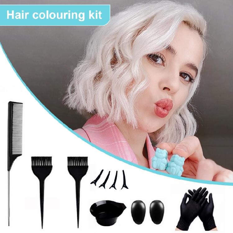 16x/Set Hair Coloring Kits Hair Brushes Hair Clips Hair Dye Tools Easy to Use