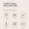 Digital Alarm Clock Foldable Design Quiets Operations Temperature Date Display LCD Transparent Screen For Home Office