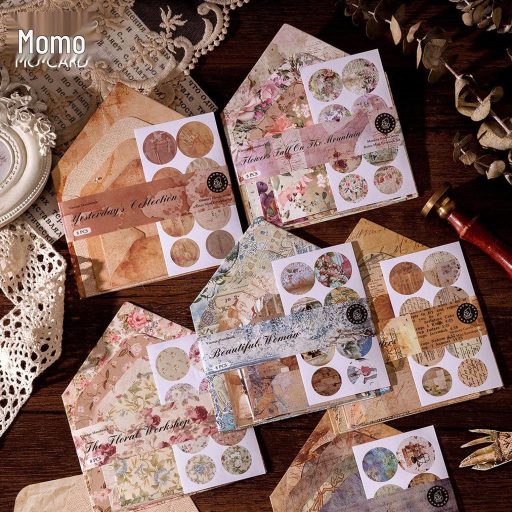 Mini Envelopes Set - Song of Memories Series (8 Pieces) for Exquisite Collage and Journal Decoration.