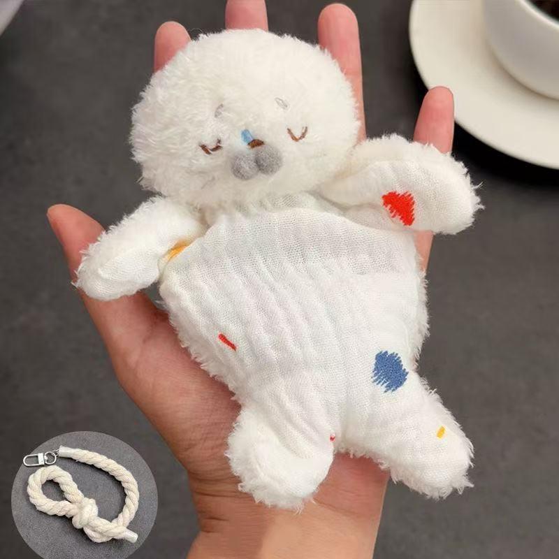 Stress Relief Plush Toy Cute Cartoon Healing Soothing Seal Bean Bag With Hanging Rope Funny Sensory Toy Birthday Gifts For Girls