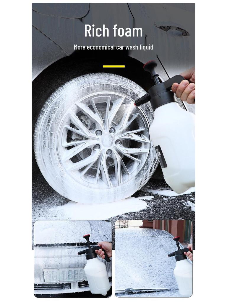 2L Hand Pump Foam & Watering Sprayer for Car Wash & Flowers