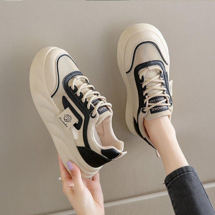 Spring and summer new ins student height increase breathable sports board shoes casual