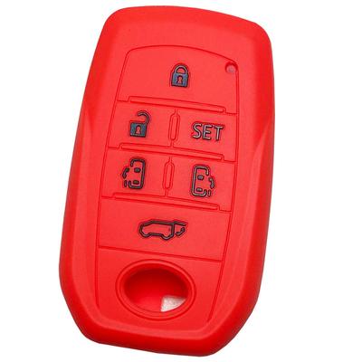 IKT Silicone Cover for Toyota Cars Smart Key Red Black / Alphard / Vellfire