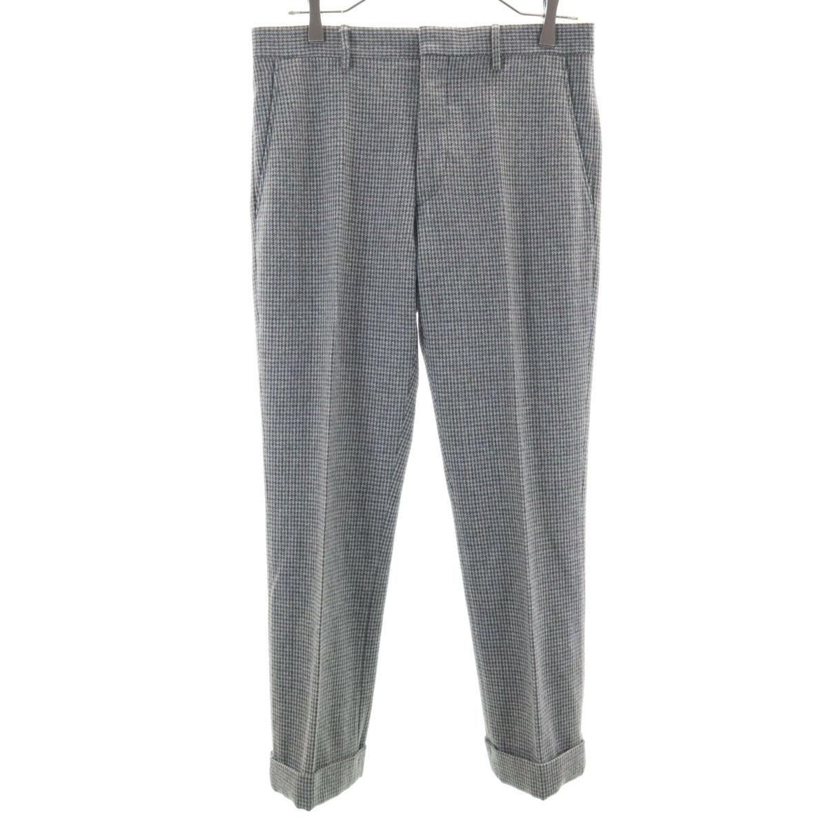 

MIUMIU Сделано в Италии Шерстяные брюки слаксы с узором «гусиная лапка» Женские Б/У